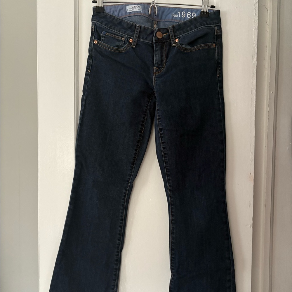 GAP Women's Midnight Blue Wide Leg Jeans